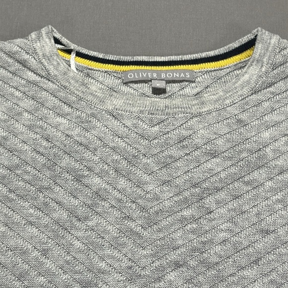 Oliver Bonas Ribbed Knit Sweater Dress, Long Sleeve, Gray, Textured - Womens 8 - Picture 5 of 15